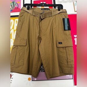 Marc Ecko Cut & Sew Cargo Shorts - Oak Color, Size 30 - New with Tags